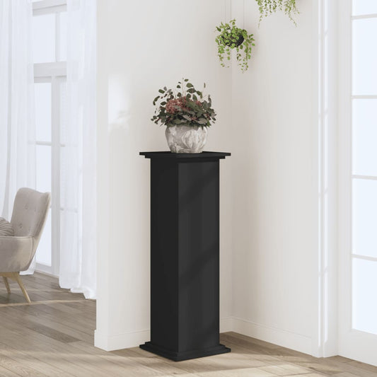 Supporto per Piante Nero 33x33x100 cm in Truciolare - homemem39