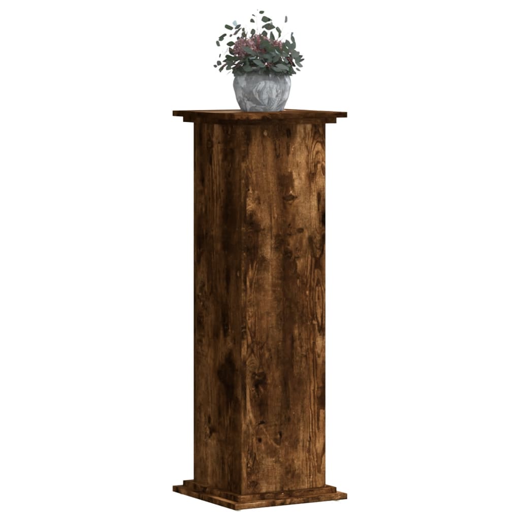 Supporto per Piante Rovere Fumo 33x33x100 cm in Truciolato - homemem39