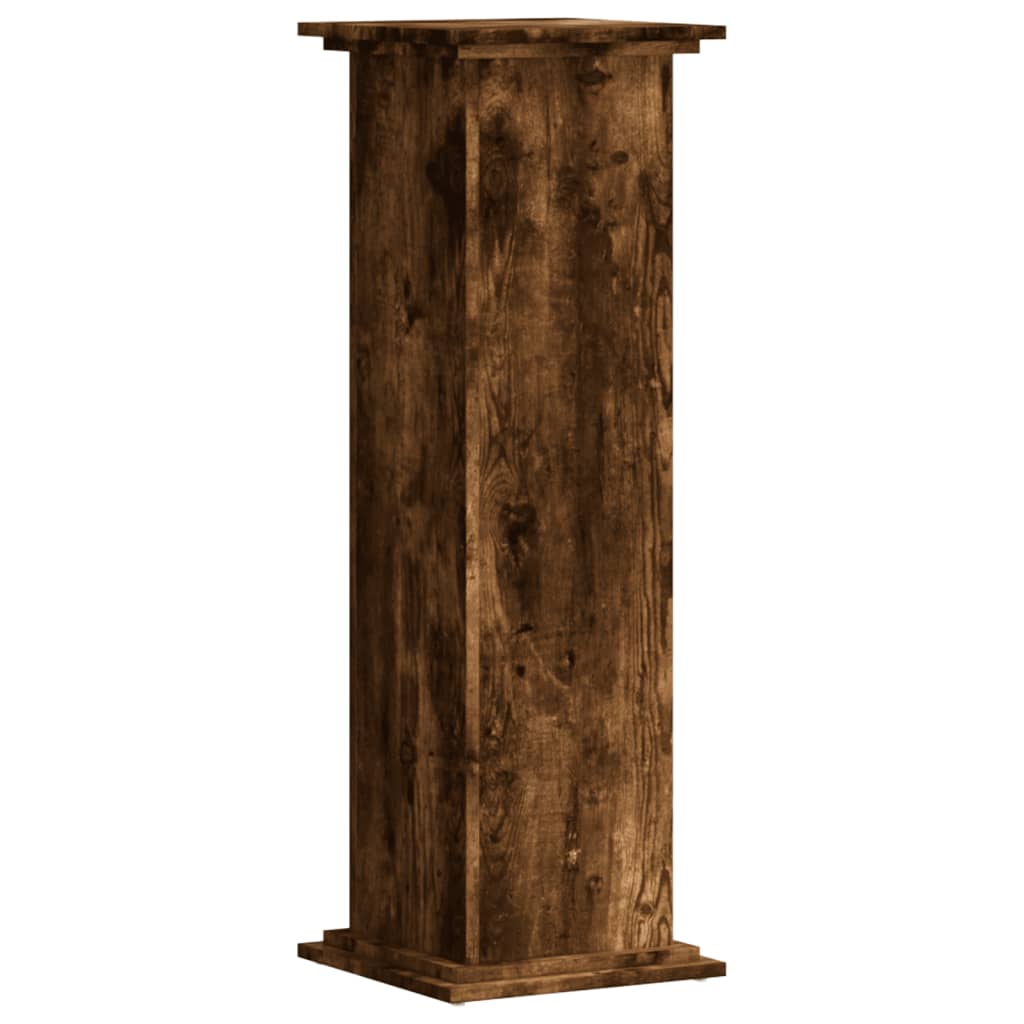 Supporto per Piante Rovere Fumo 33x33x100 cm in Truciolato - homemem39