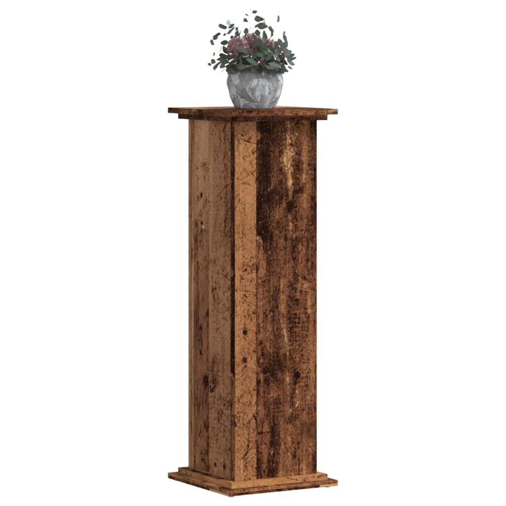 Supporto per Piante Legno Vecchio 33x33x100 cm in Truciolato | homemem39