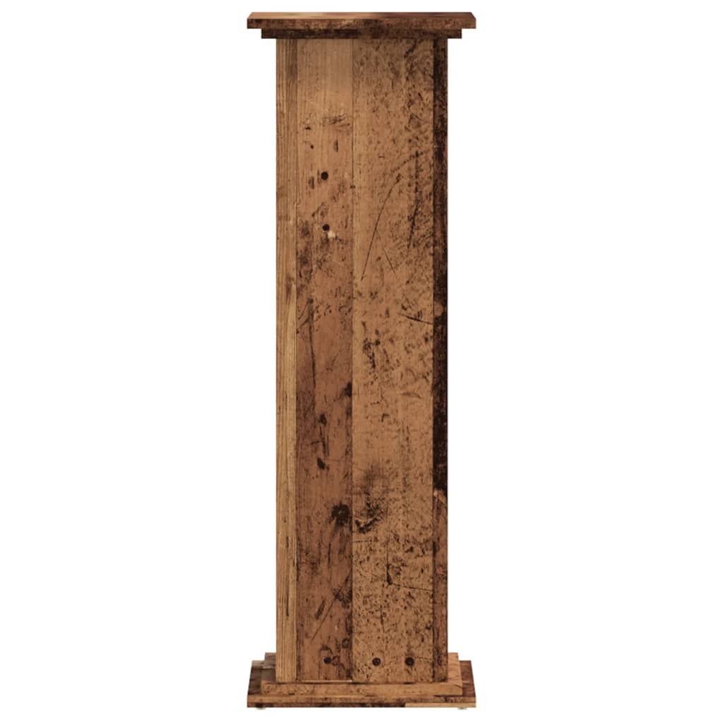 Supporto per Piante Legno Vecchio 33x33x100 cm in Truciolato | homemem39