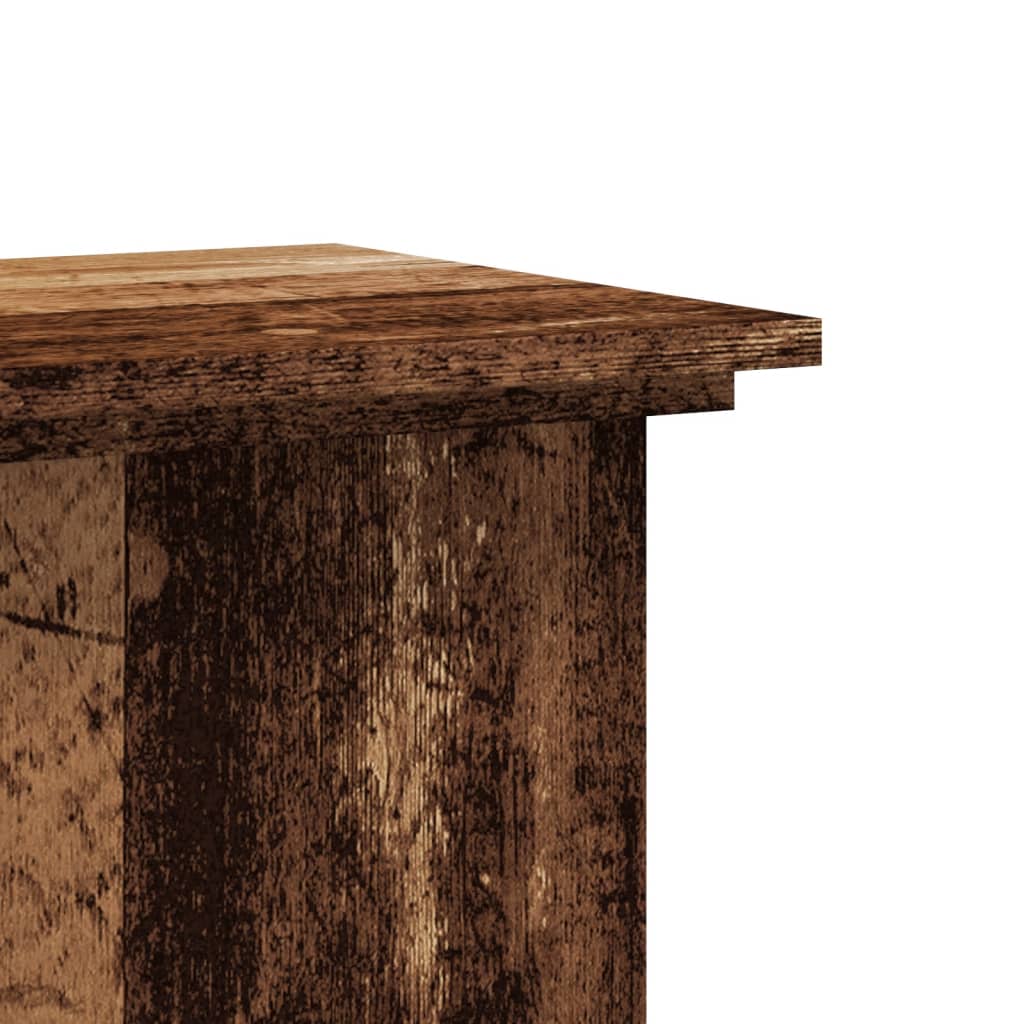 Supporto per Piante Legno Vecchio 33x33x100 cm in Truciolato | homemem39