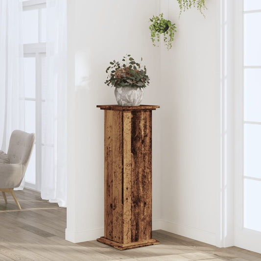 Supporto per Piante Legno Vecchio 33x33x100 cm in Truciolato - homemem39