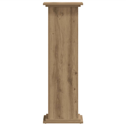Supporto per Piante Rovere Artigianale 33x33x100 cm Truciolato | homemem39