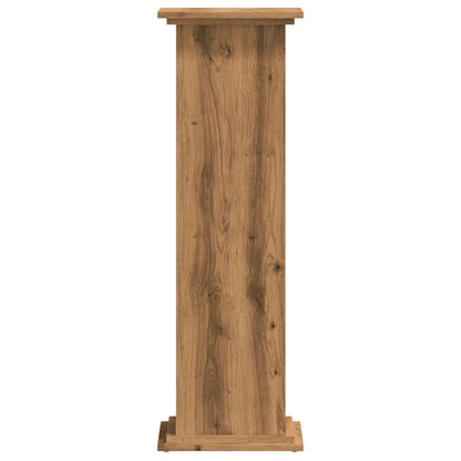 Supporto per Piante Rovere Artigianale 33x33x100 cm Truciolato - homemem39
