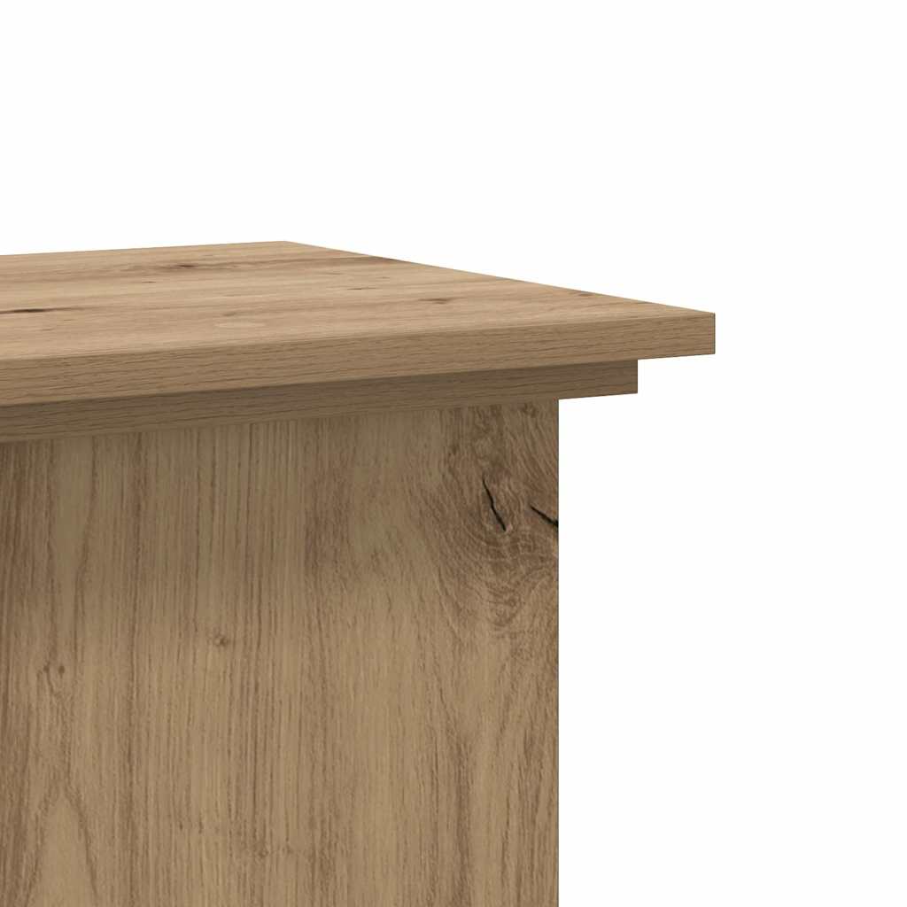 Supporto per Piante Rovere Artigianale 33x33x100 cm Truciolato | homemem39