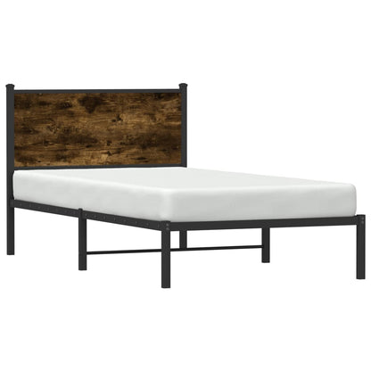 Giroletto senza Materaso in Metallo Rovere Fumo 100x190 cm