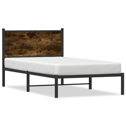 Giroletto senza Materaso in Metallo Rovere Fumo 107x203 cm | homemem39