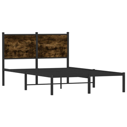 Giroletto senza Materaso in Metallo Rovere Fumo 120x200 cm | homemem39