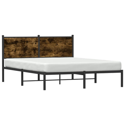 Giroletto senza Materaso in Metallo Rovere Fumo 140x200 cm