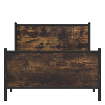 Giroletto senza Materaso in Metallo Rovere Fumo 100x190 cm