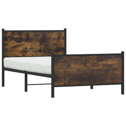 Giroletto senza Materaso in Metallo Rovere Fumo 100x200 cm