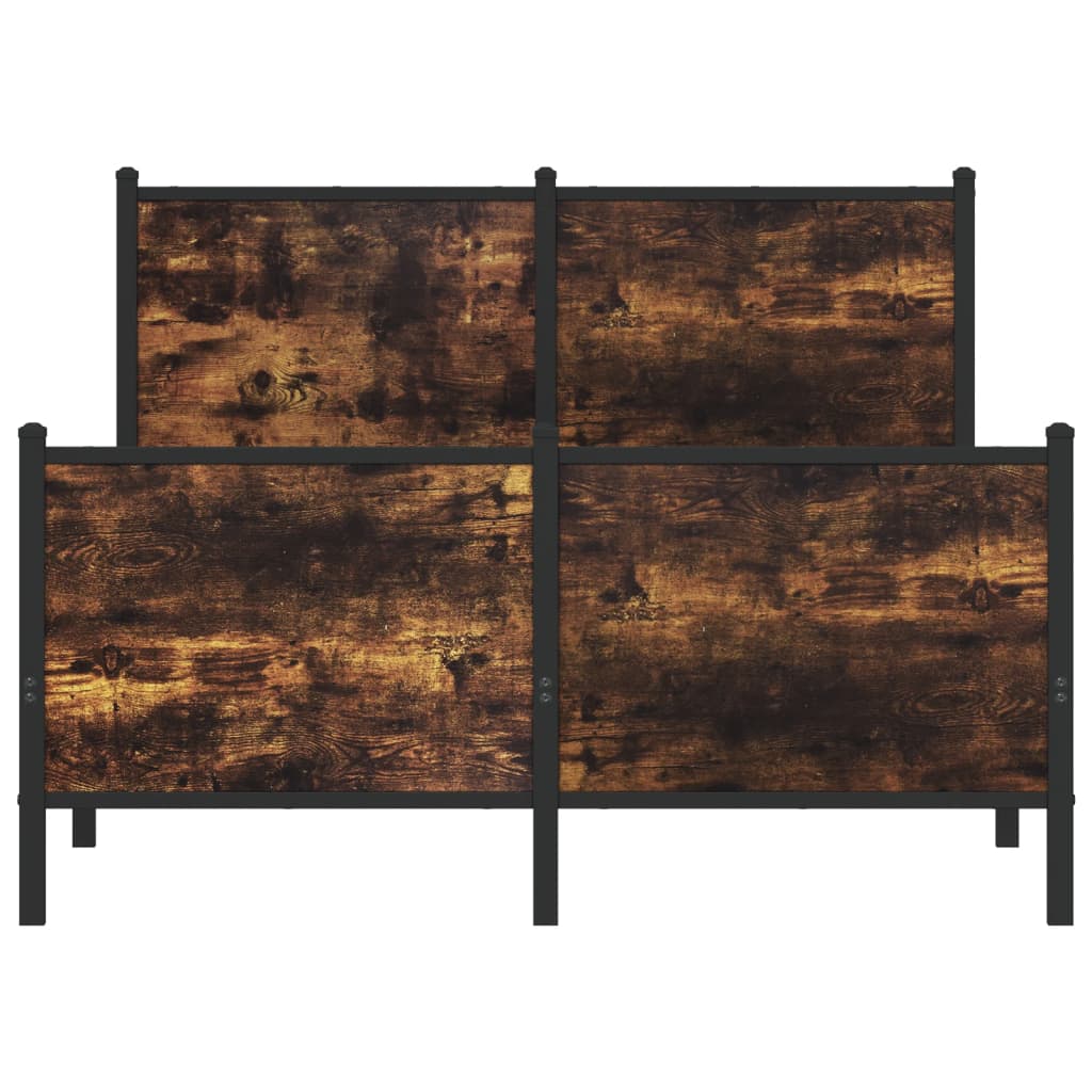 Giroletto senza Materaso in Metallo Rovere Fumo 120x200 cm