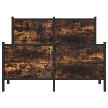 Giroletto senza Materaso in Metallo Rovere Fumo 120x200 cm