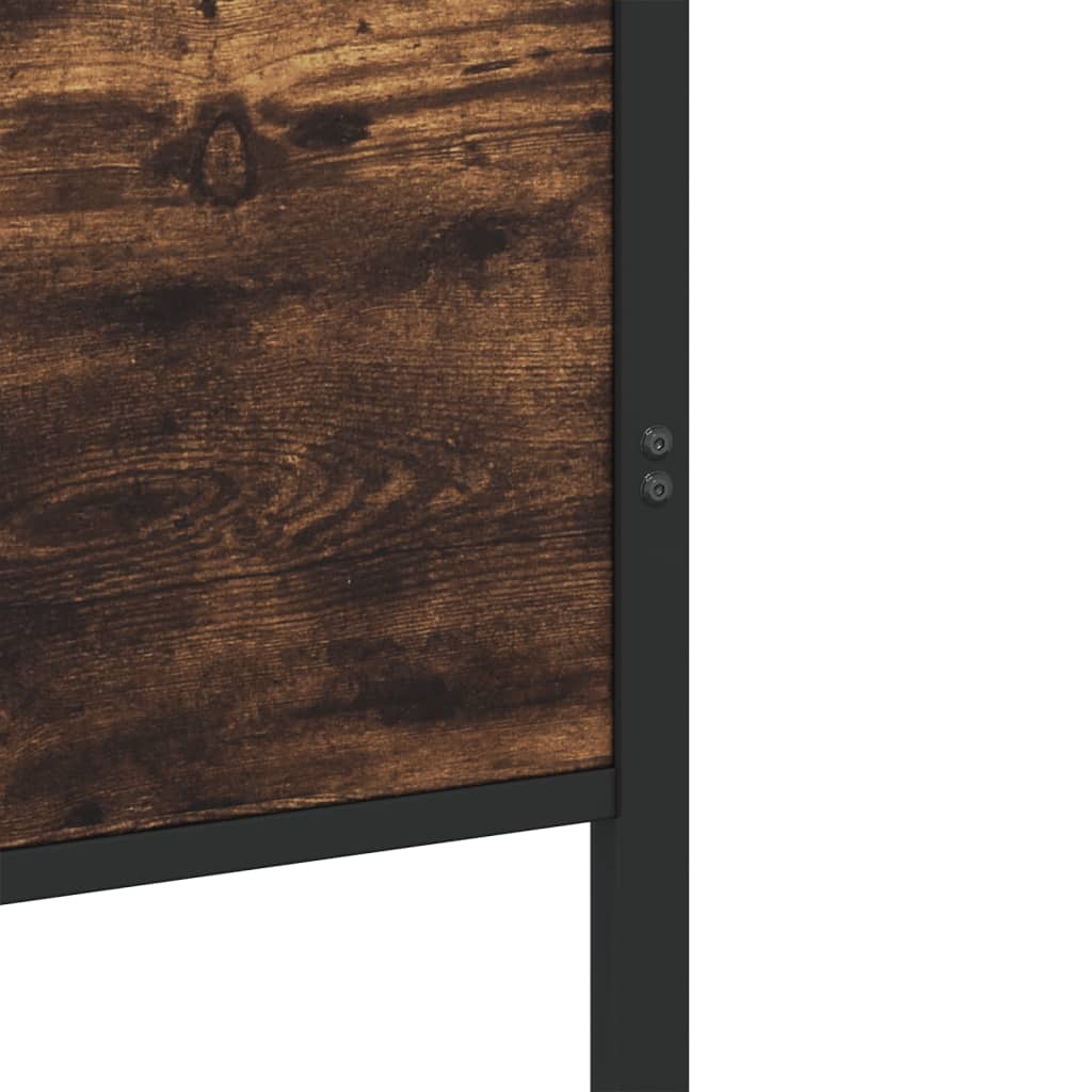 Giroletto senza Materaso in Metallo Rovere Fumo 137x190 cm | homemem39