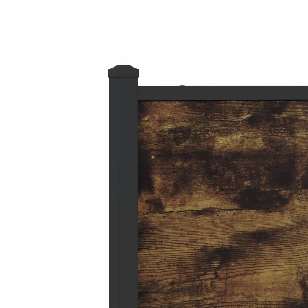 Giroletto senza Materaso in Metallo Rovere Fumo 137x190 cm | homemem39