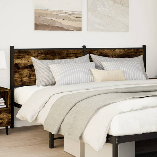 Testiera di Ricambio Rovere Fumo 160 cm Legno Multistrato