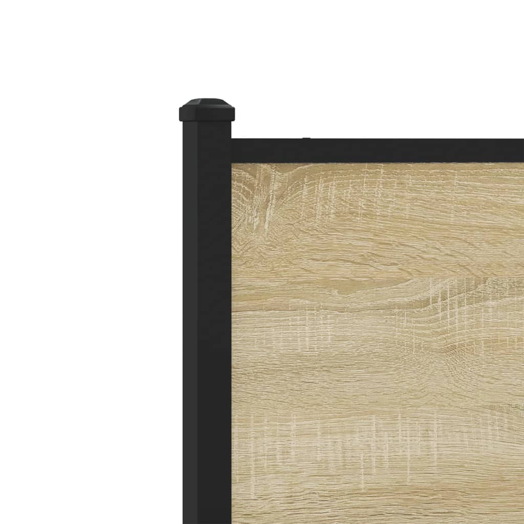 Giroletto senza Materaso in Metallo Rovere Sonoma 120x200 cm | homemem39