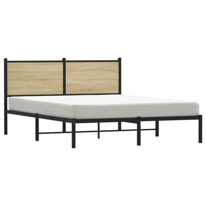 Giroletto senza Materaso in Metallo Rovere Sonoma 140x190 cm