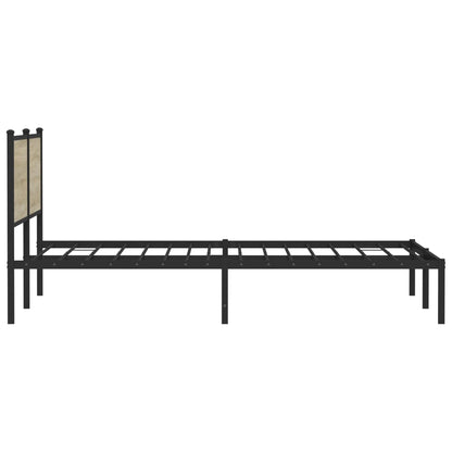 Giroletto senza Materaso in Metallo Rovere Sonoma 183x213 cm