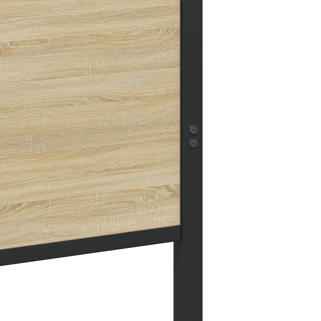 Giroletto senza Materaso in Metallo Rovere Sonoma 90x190 cm | homemem39
