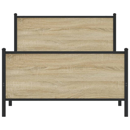 Giroletto senza Materaso in Metallo Rovere Sonoma 107x203 cm - homemem39