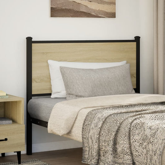 Testiera Sonoma 107 cm in Legno Multistrato e Acciaio