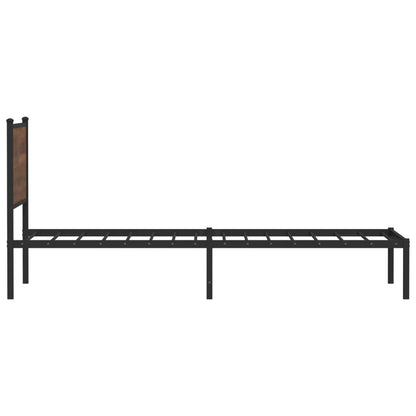 Giroletto senza Materasso in Metallo Rovere Marrone 107x203 cm