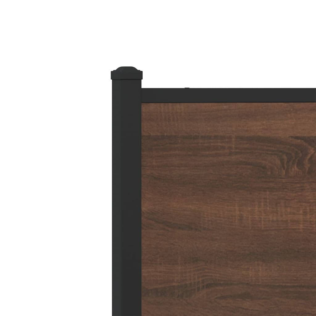Giroletto senza Materasso in Metallo Rovere Marrone 75x190 cm | homemem39