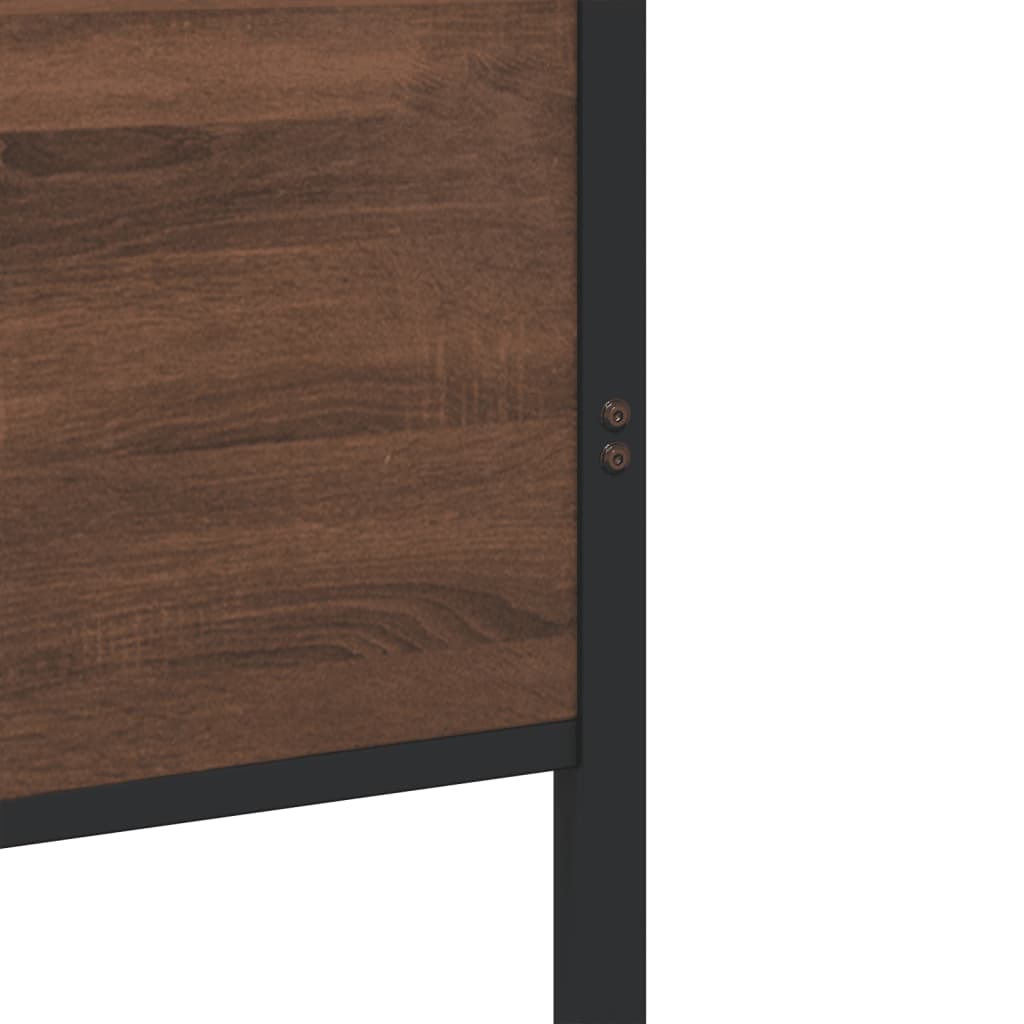 Giroletto senza Materasso in Metallo Rovere Marrone 90x190 cm | homemem39