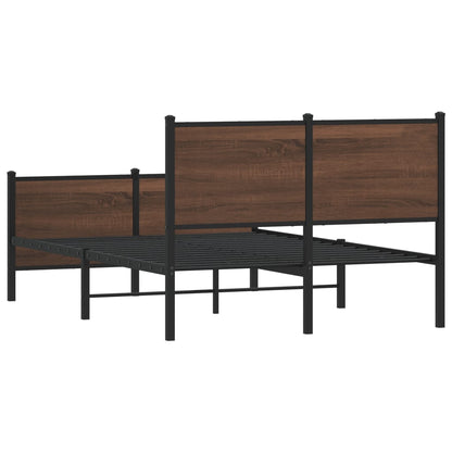 Giroletto senza Materasso in Metallo Rovere Marrone 120x190 cm | homemem39