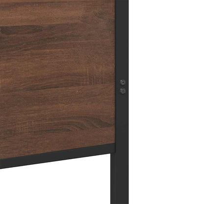 Giroletto senza Materasso in Metallo Rovere Marrone 120x200 cm | homemem39