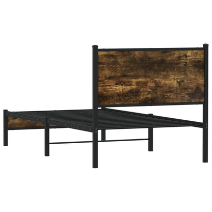 Giroletto senza Materaso in Metallo Rovere Fumo 80x200 cm