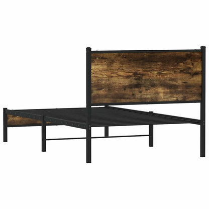 Giroletto senza Materaso in Metallo Rovere Fumo 100x200 cm