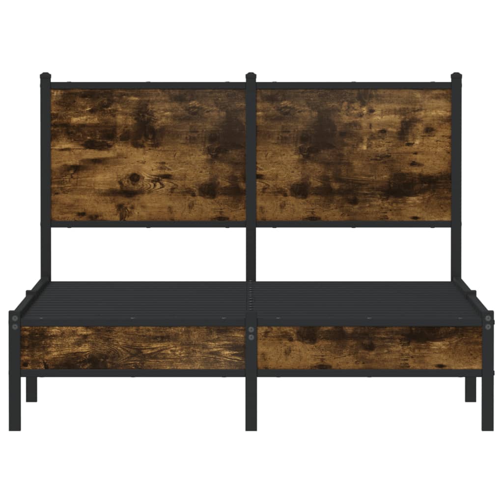 Giroletto senza Materasso in Metallo Rovere Fumo 120x190 cm
