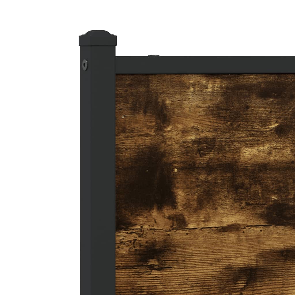 Giroletto senza Materaso in Metallo Rovere Fumo 137x190 cm - homemem39