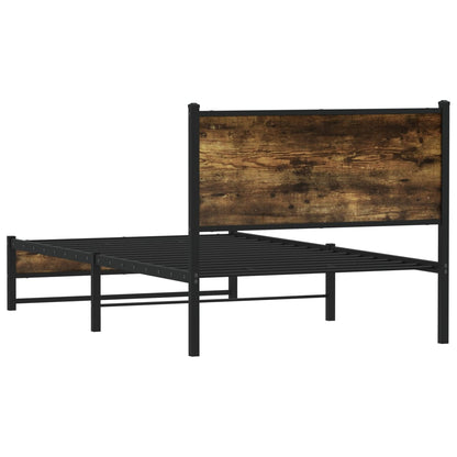 Giroletto senza Materaso in Metallo Rovere Fumo 100x200 cm