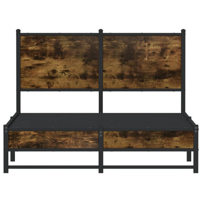 Giroletto senza Materaso in Metallo Rovere Fumo 120x200 cm