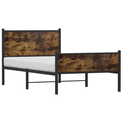 Giroletto senza Materaso in Metallo Rovere Fumo 100x190 cm