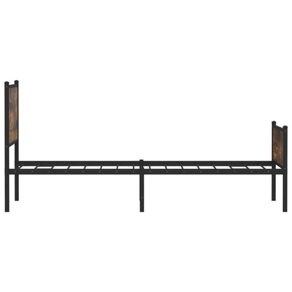 Giroletto senza Materaso in Metallo Rovere Fumo 100x190 cm | homemem39