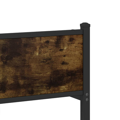 Giroletto senza Materaso in Metallo Rovere Fumo 100x190 cm | homemem39