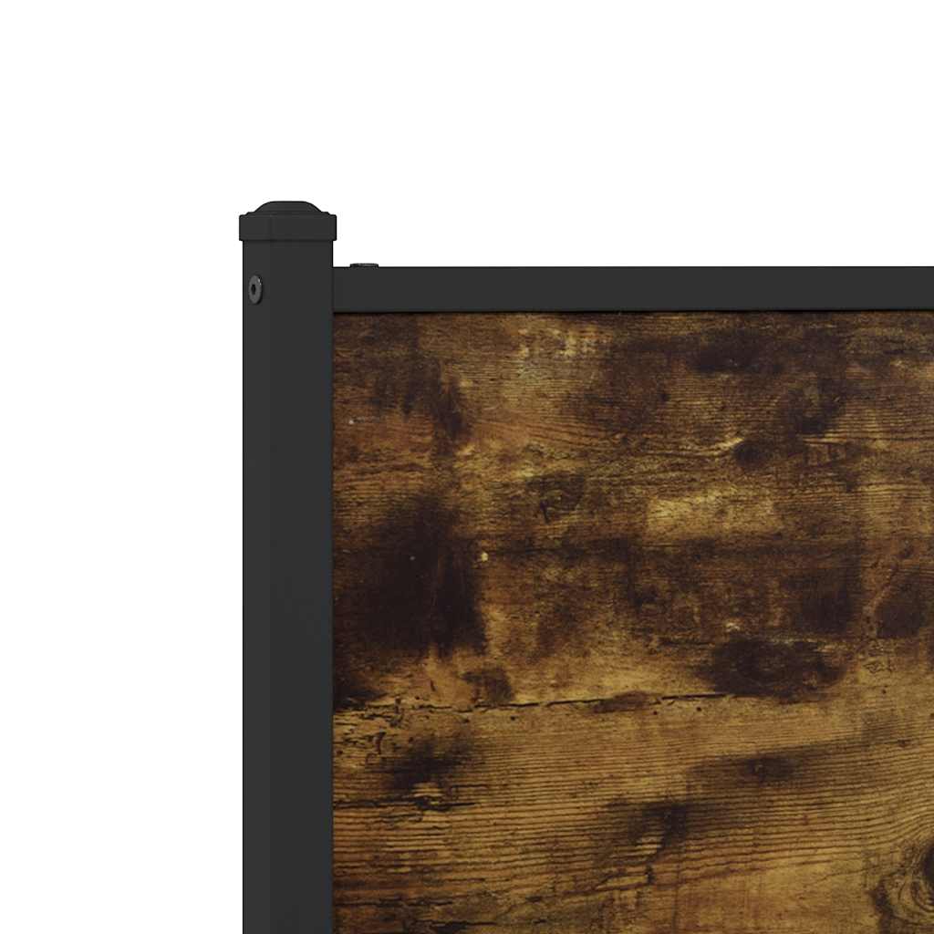 Giroletto senza Materaso in Metallo Rovere Fumo 107x203 cm - homemem39