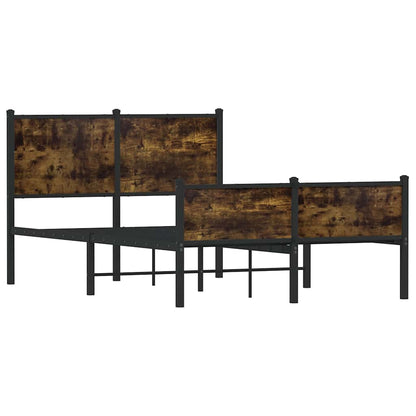 Giroletto senza Materasso in Metallo Rovere Fumo 120x190 cm | homemem39