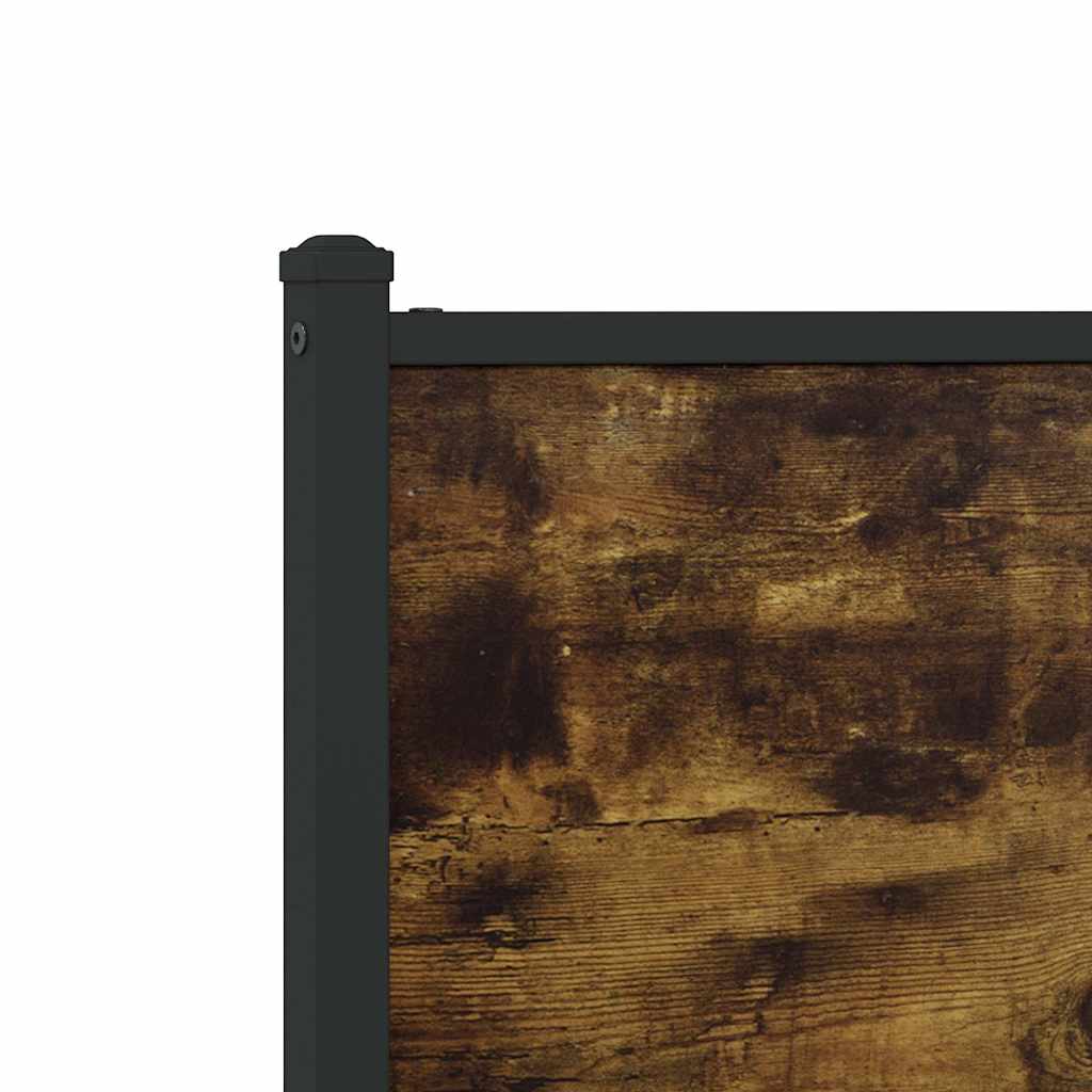 Giroletto senza Materaso in Metallo Rovere Fumo 137x190 cm - homemem39