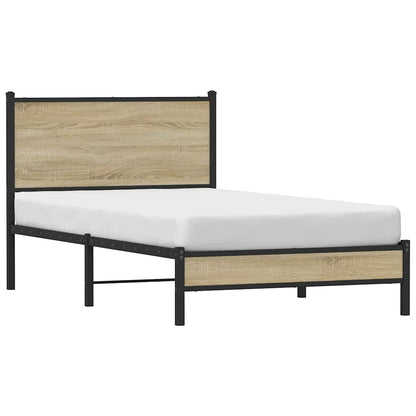 Giroletto senza Materaso in Metallo Rovere Sonoma 107x203 cm