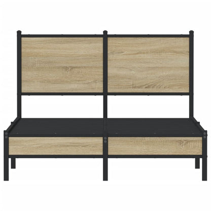 Giroletto senza Materaso in Metallo Rovere Sonoma 120x190 cm | homemem39