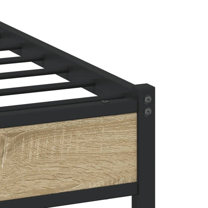 Giroletto senza Materaso in Metallo Rovere Sonoma 75x190 cm | homemem39