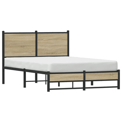 Giroletto senza Materaso in Metallo Rovere Sonoma 120x190 cm