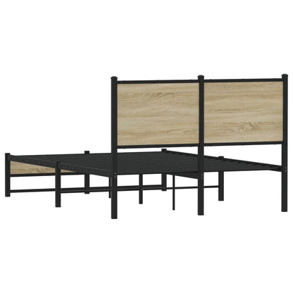 Giroletto senza Materaso in Metallo Rovere Sonoma 120x200 cm
