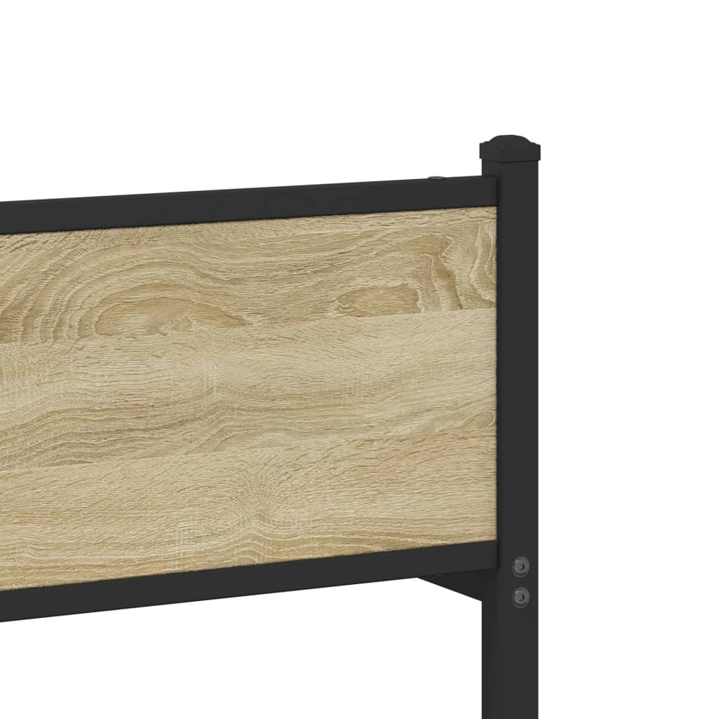 Giroletto senza Materaso in Metallo Rovere Sonoma 75x190 cm | homemem39